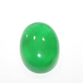 1Pcs  Green Jade Oval Smooth Cabochon 20x15mm.(1 Pcs)