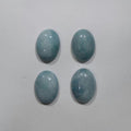 4 Pcs Blue Quartz Oval Cabochon 16x12mm