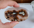 Huge Unique Rare Agate Cabochon Piece Rare Inclusions Natural Agate One Of A kind  82x50mm Musseun Piece Collector Piece