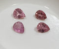 Lot de tourmalines roses facettées en forme de goutte 5x4mm (4 pièces) - Pierres précieuses en vrac - Prix de gros - Gemmes naturelles