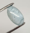 Long Blue Aquamarine Cabochon 18.2x11.5mm 9.8ct- Natural Untreated Gem- Wholesale DIY supplies