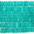 Perles rondelles lisses en amazonite St de 15 pouces (14 x 4 mm). Longueur approximative du fil : 39 cm.