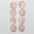 Smooth Round Morganite Cabochon 10 mm. (8 pieces)