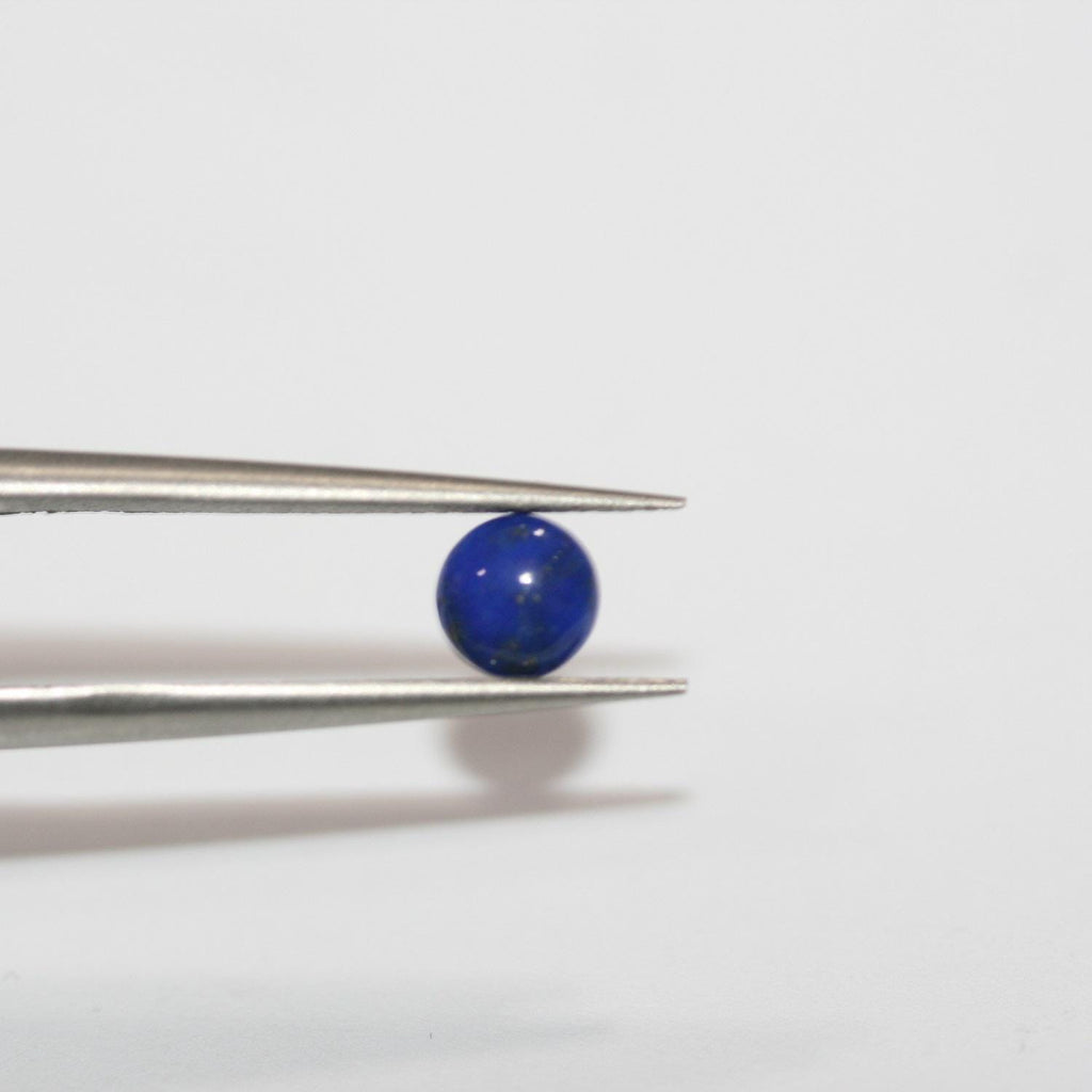 Lapis Lazuli Smooth Round Cabochon 5mm. (15 Pieces)