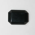 1 Pcs Onyx Rectangle Faceted Octagon  29x22mm. Approx. (1 pcs) Flat Back Without Cullet
