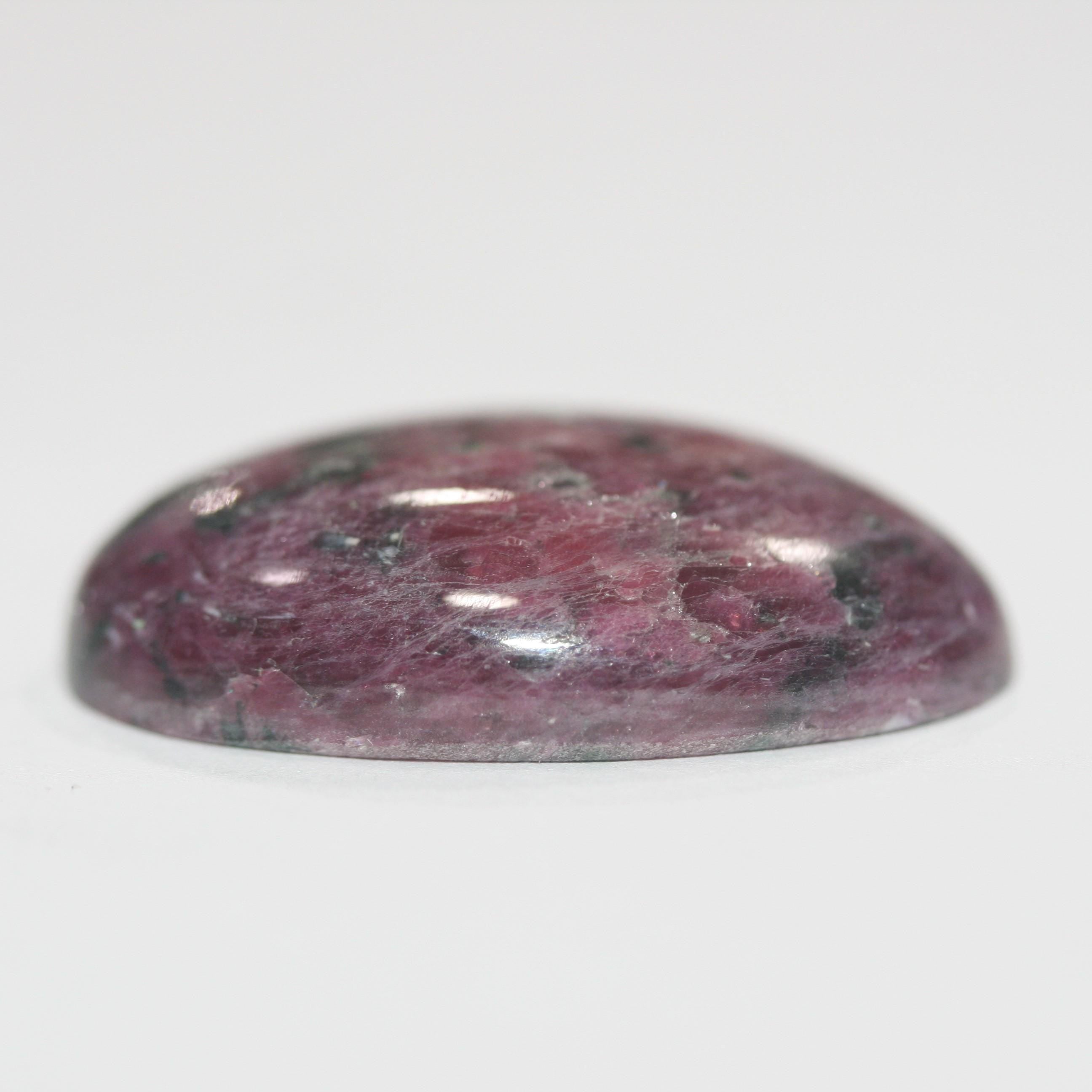 Untreated Ruby Zoisite Smooth Cabochon 30x21mm 54.06ct Natural Gemstone Gems For Jewelrry