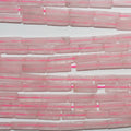 Perles de quartz rose St à prisme lisse, 13 x 4 mm, 39 cm
