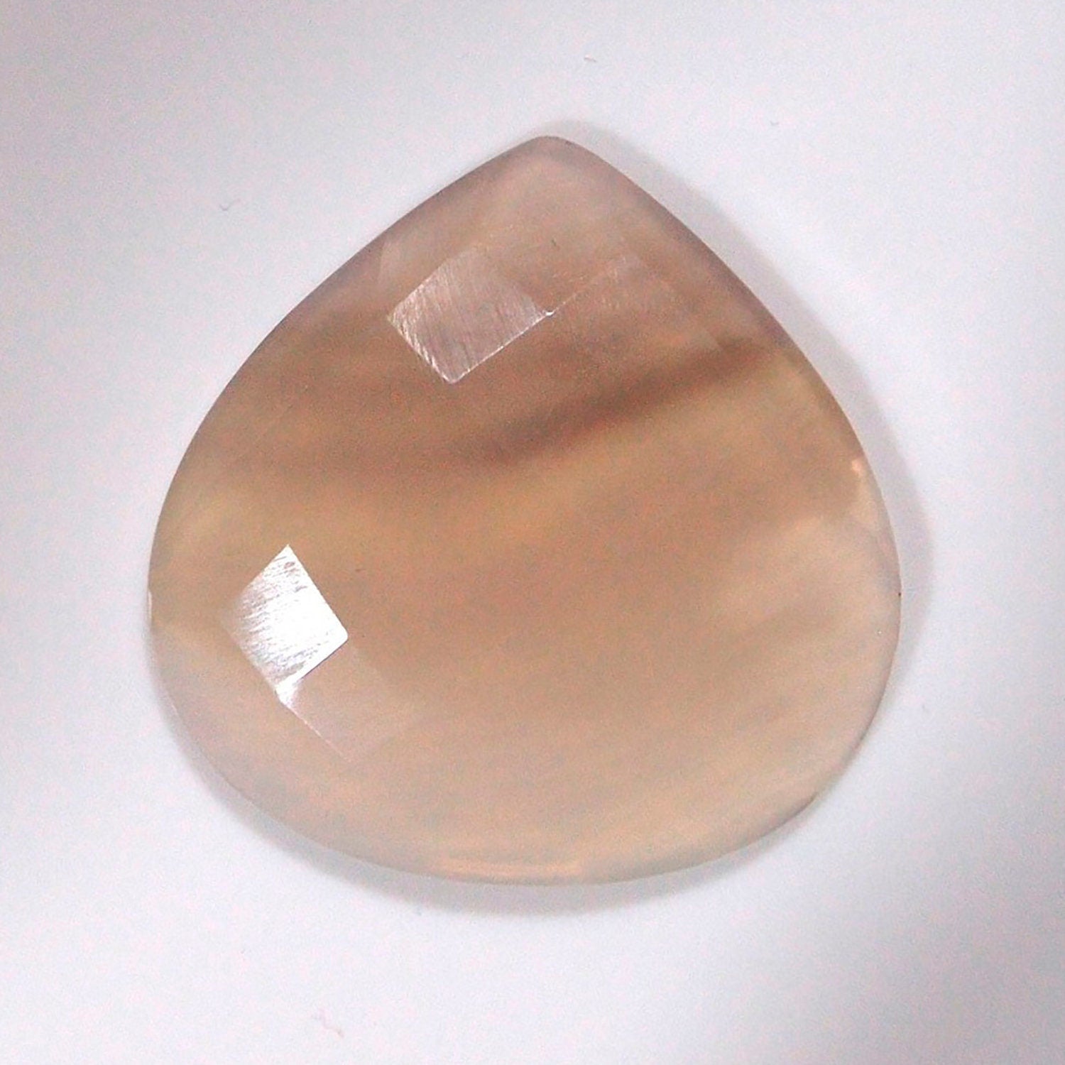 1Pcs Botswana Agate Faceted Drop Cabochon 30 mm.