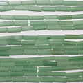 15" St Green Aventurine Smooth Prism Beads 13x4mm.- Strand 39cm.
