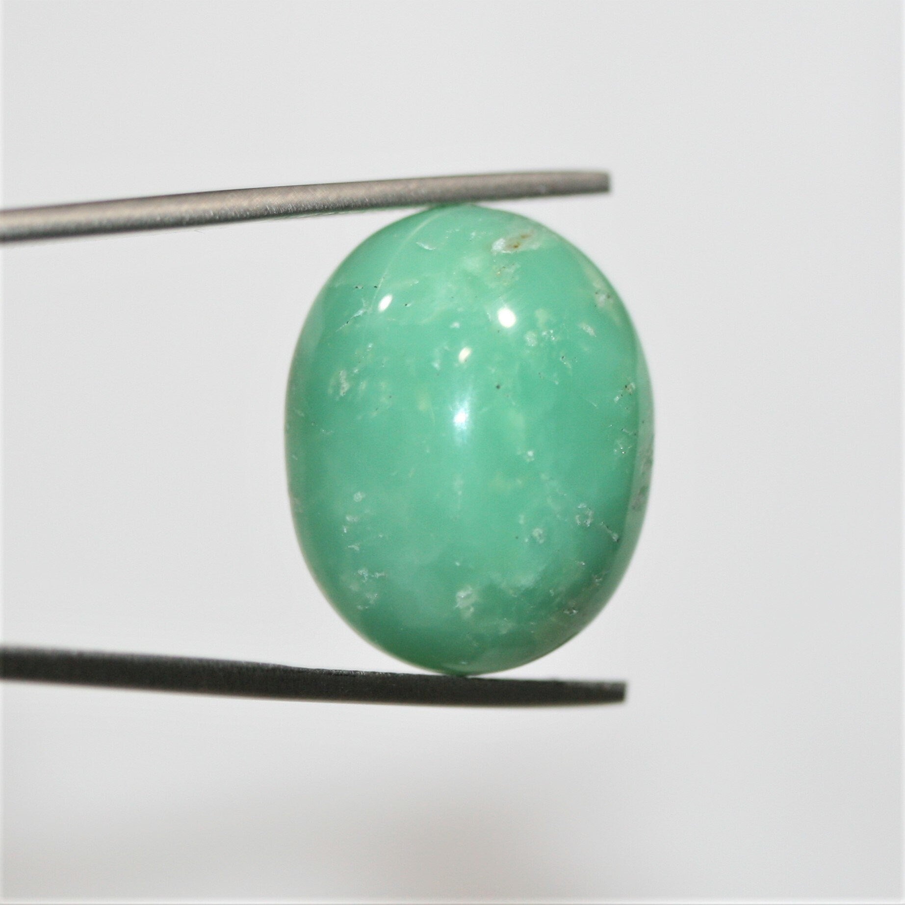Chrysoprase Oval Cabochon 21.8x17.3mm.(25.71ct.).