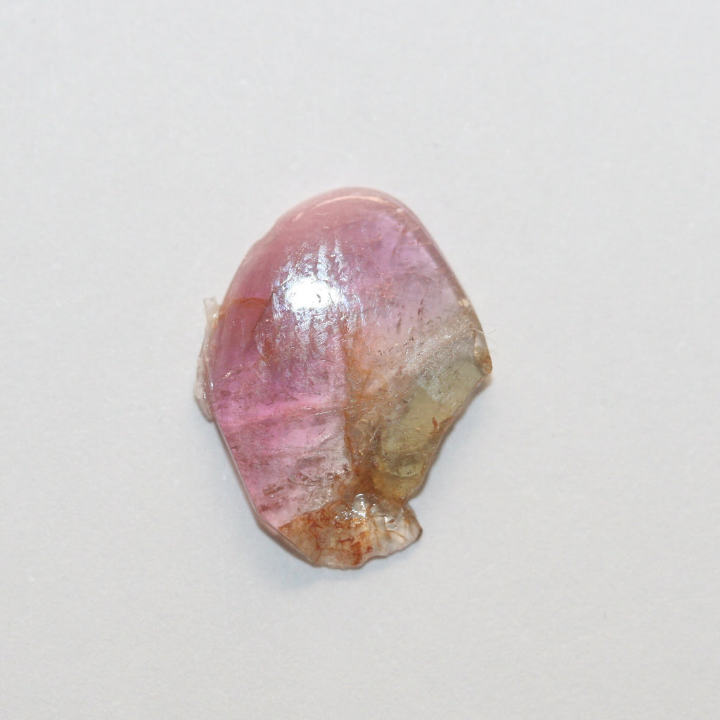 Watermelon Tourmaline Oval Flat Cabochon 14x10.7mm.(2.3ct.)