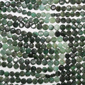 13" St Emerald Smooth Coin Beads 6mm.-Strand 33cm.
