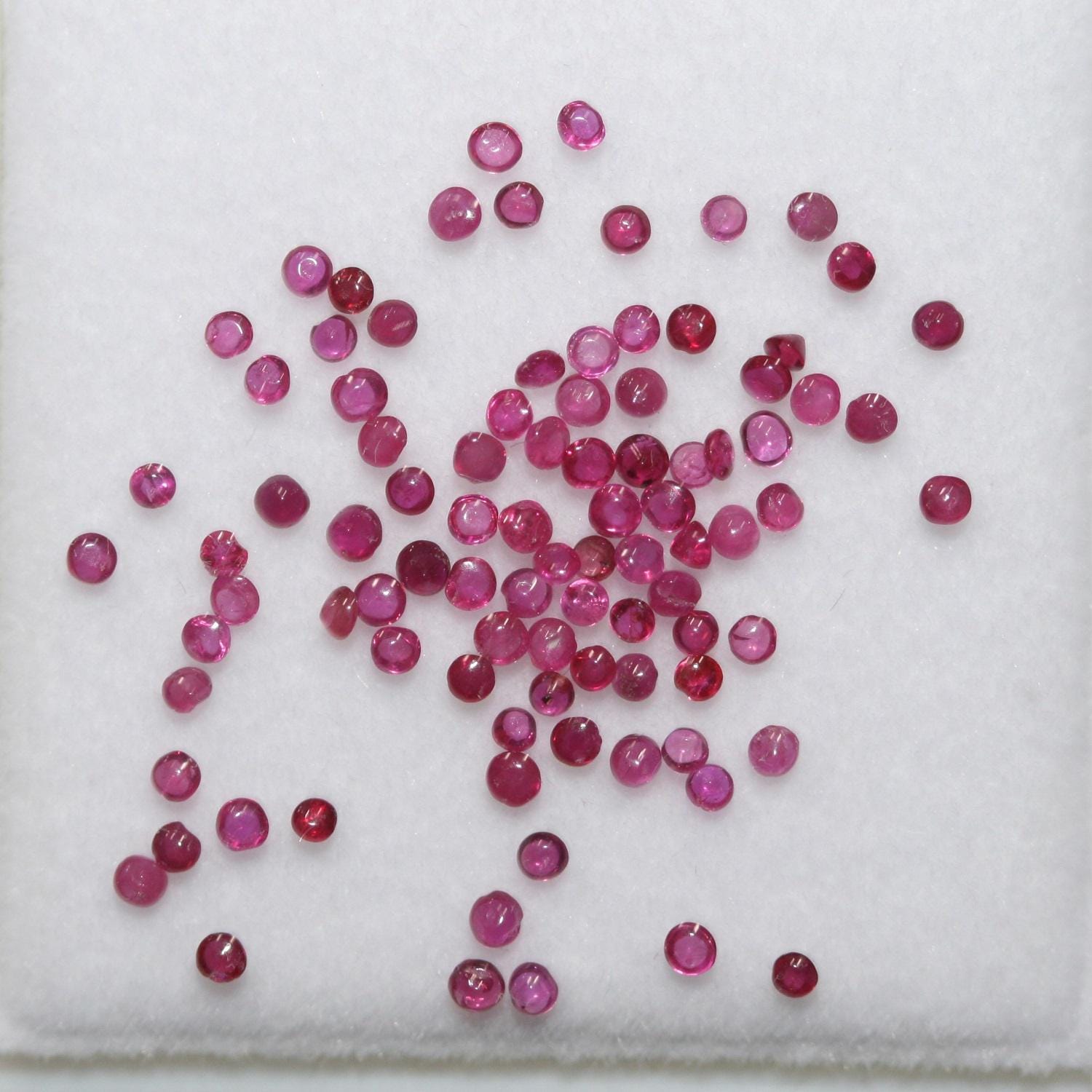 Ruby Round Cabochon Lot 1.5mm.- 2 Carat Lot