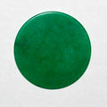 Lote de 4 cabujones planos redondos de jade verde teñido de 25 mm (4 piezas)