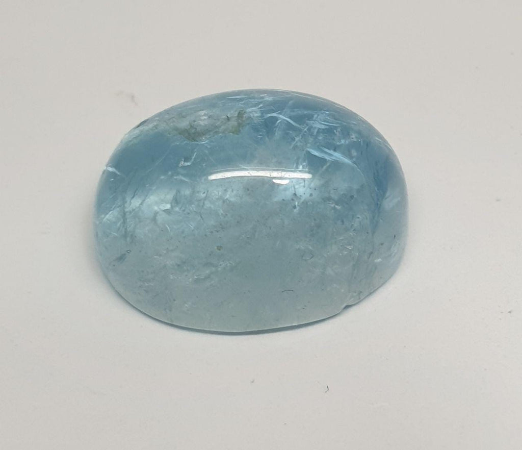 Deep Blue Aquamarine Cabochon  18x14mm 18.75ct- Stones Gemstones Wholesale Stone- Cut Stones And Cabochons