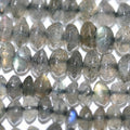 13" St Labradorite Rondelle Beads  4x3mm -Strand 34cm