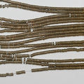 Cuentas de disco lisas de hematita dorada de 16" de 2 x 1 mm, hilo de 40 mm.