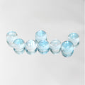 Sky Blue Topaz Smooth Round Cabochons Lot 7mm.- 8 Pieces