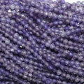 13" St Purple Cubic Zirconia Faceted Round Beads 2mm.Strand 37cm