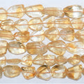 13" St Citrine Faceted Nugget Beads 13-23mm. Approx.- Strand 34cm.
