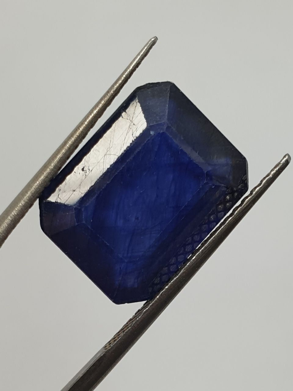 Blue Sapphire Octagon 15x11.5mm 12.58ct t-Deep Color Cut Stones and Cabochons Wholesale