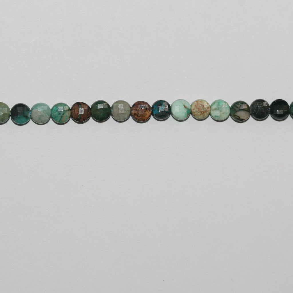 Perles facettées en chrysocolle de Sainte-Marie, 15 pouces, 4 mm, rang de 39 cm