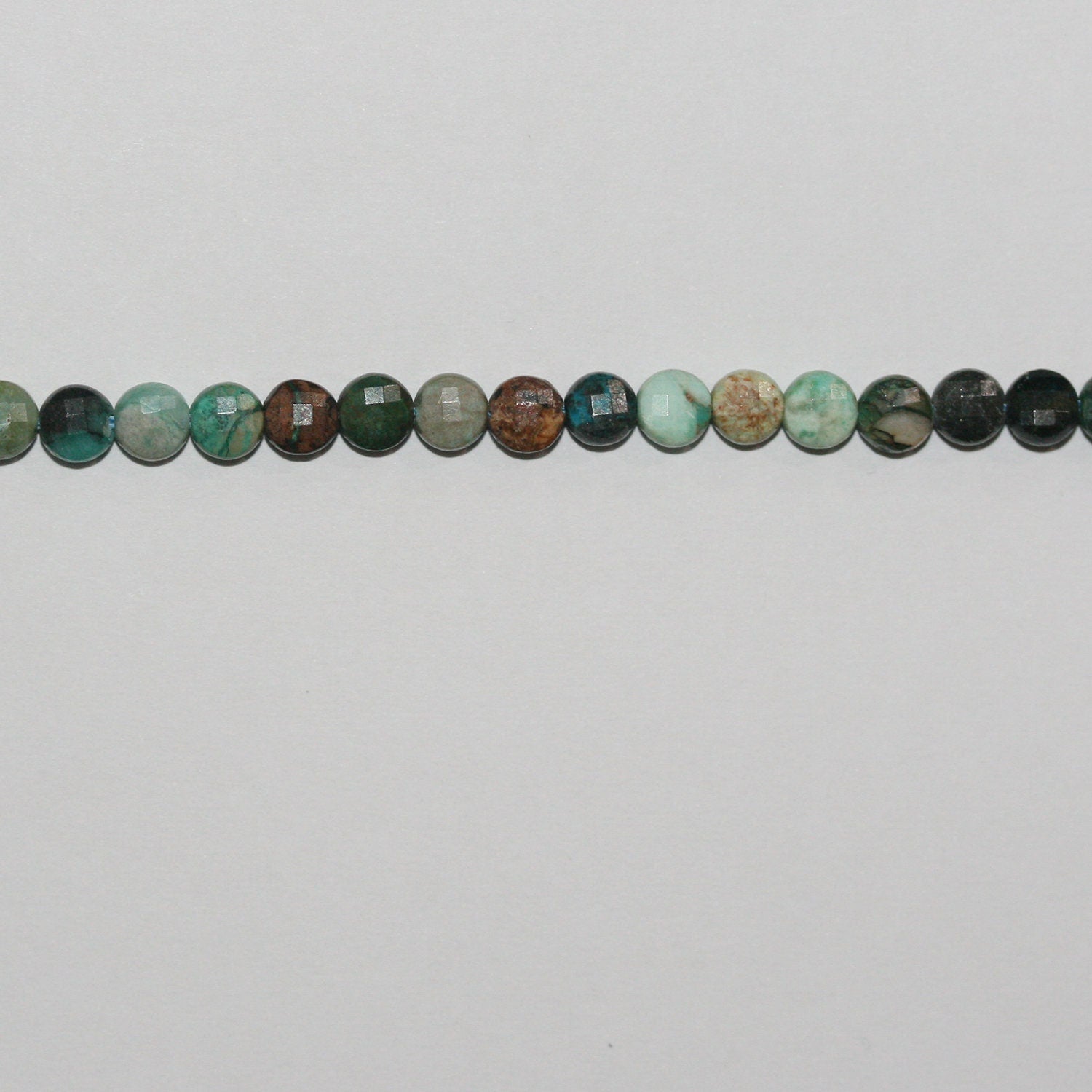 Perles facettées en chrysocolle de Sainte-Marie, 15 pouces, 4 mm, rang de 39 cm
