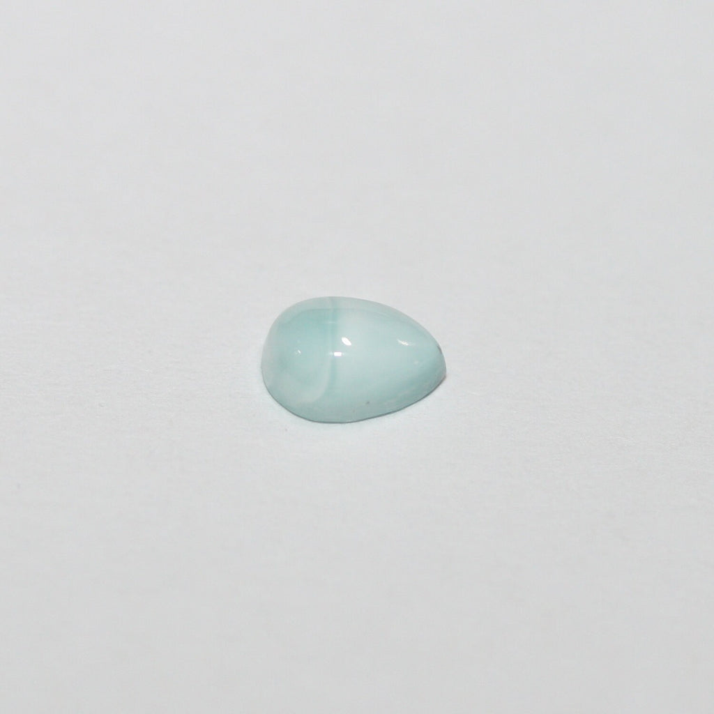 Lote de 20 cabujones de larimar en forma de gota, 6 x 4 mm. (20 uds.)