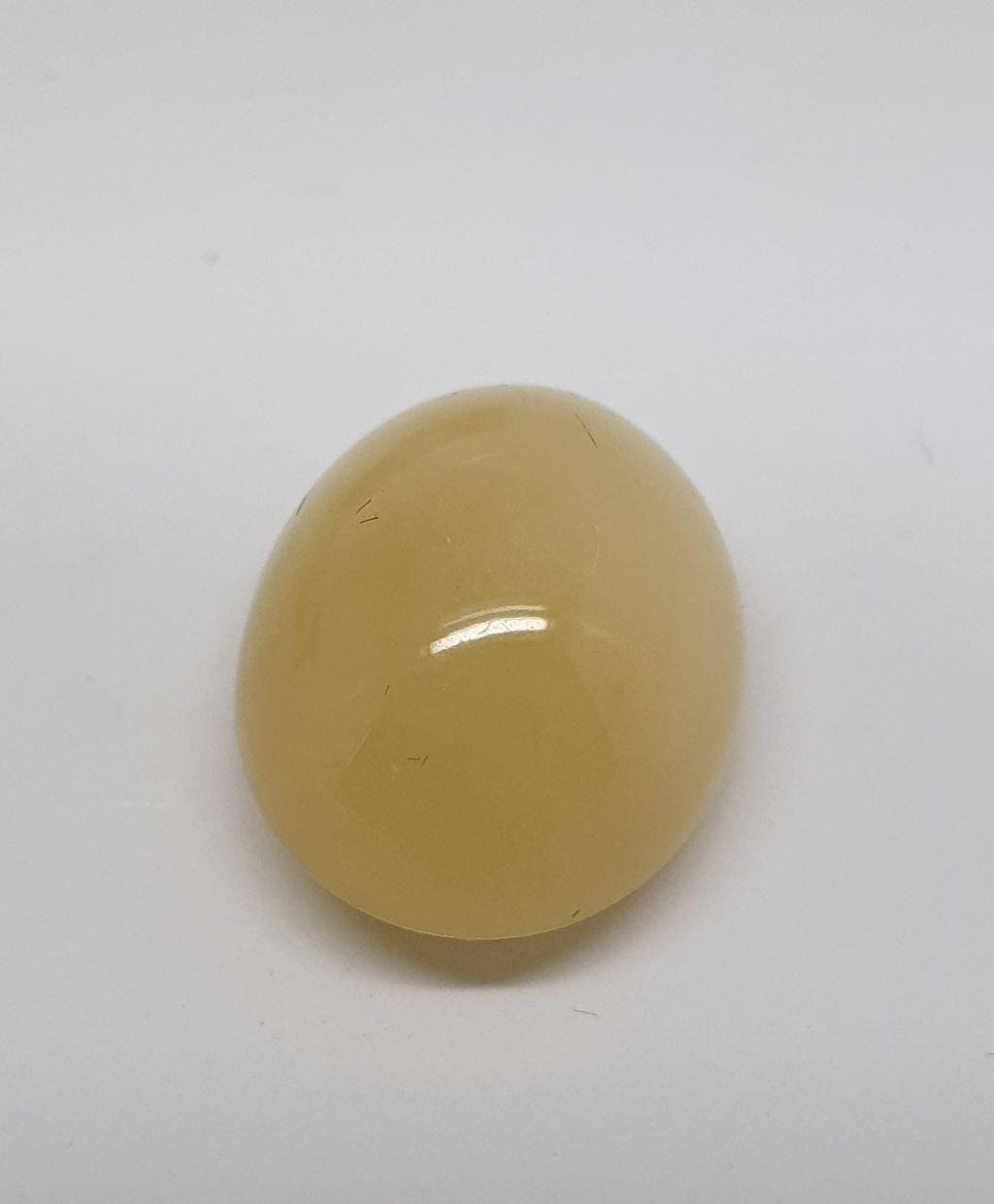 Natural Yellow African Opal Cabochon 14x11.5mm. (6.4ct.)- Rare Color Opal- Unusual Gems- Wholesale Supplier