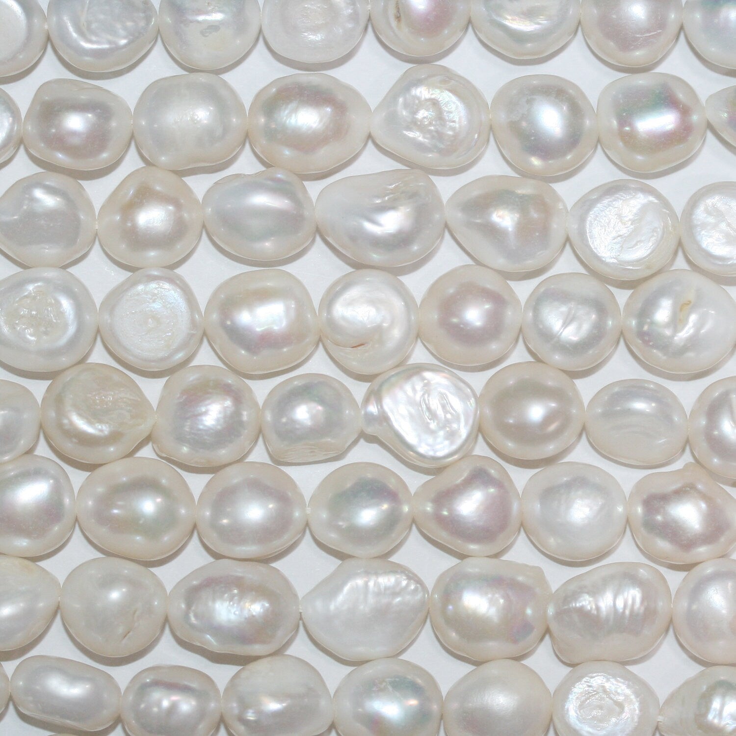 13" St Freshwater Baroque Pearl 12-15mm.-Strand 37cm  -Natural Pearls wholesale Prices