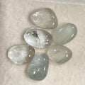 Lote de 6 cabujones de aguamarina de diferentes tamaños y formas (6 unidades) de aguamarina natural.