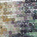 Perles cubiques à facettes en fluorite St de 15 pouces (4-5 mm) - Fil de 39 cm