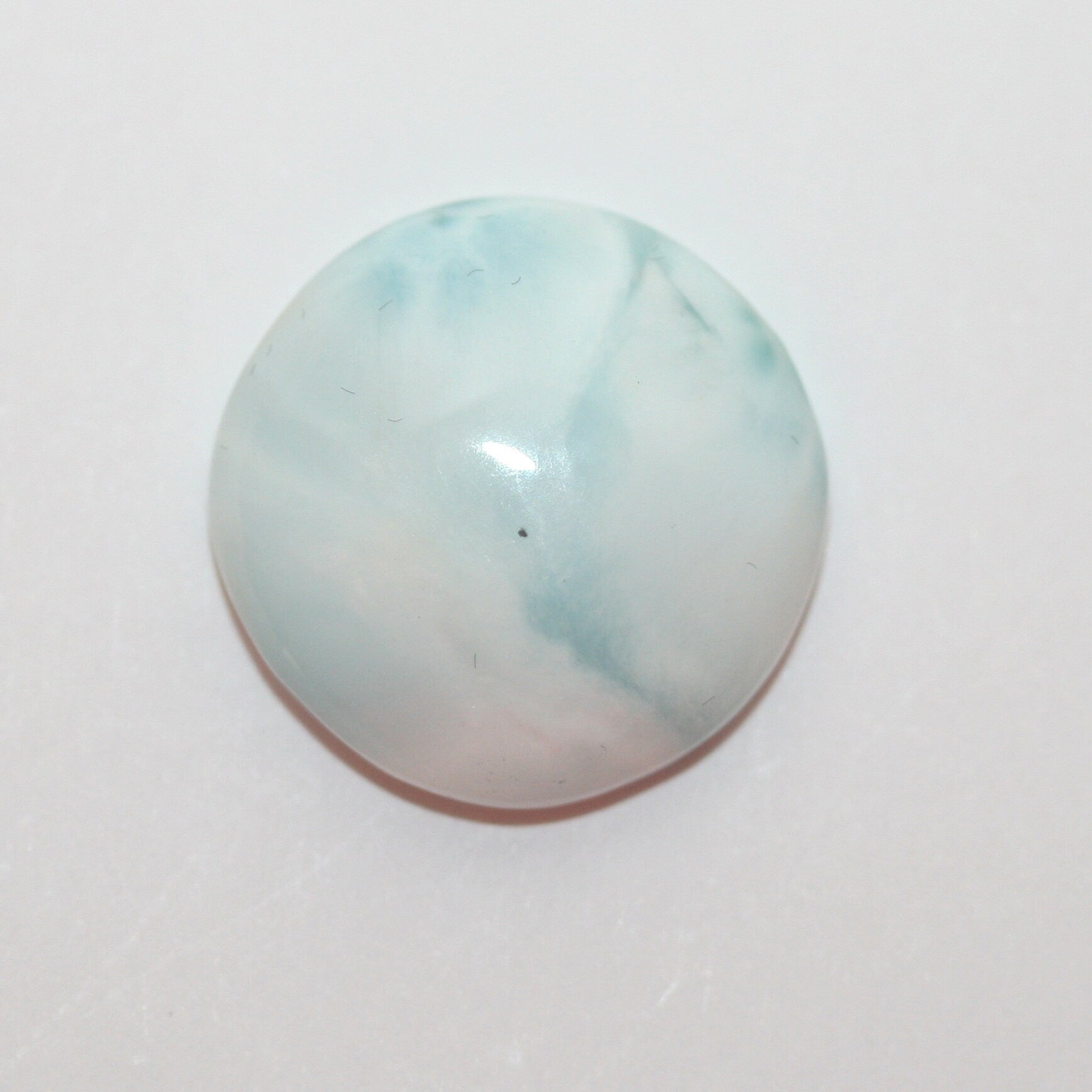 Larimar Round Cabochon 18ct - 18.5mm - Dominican Republic Stone