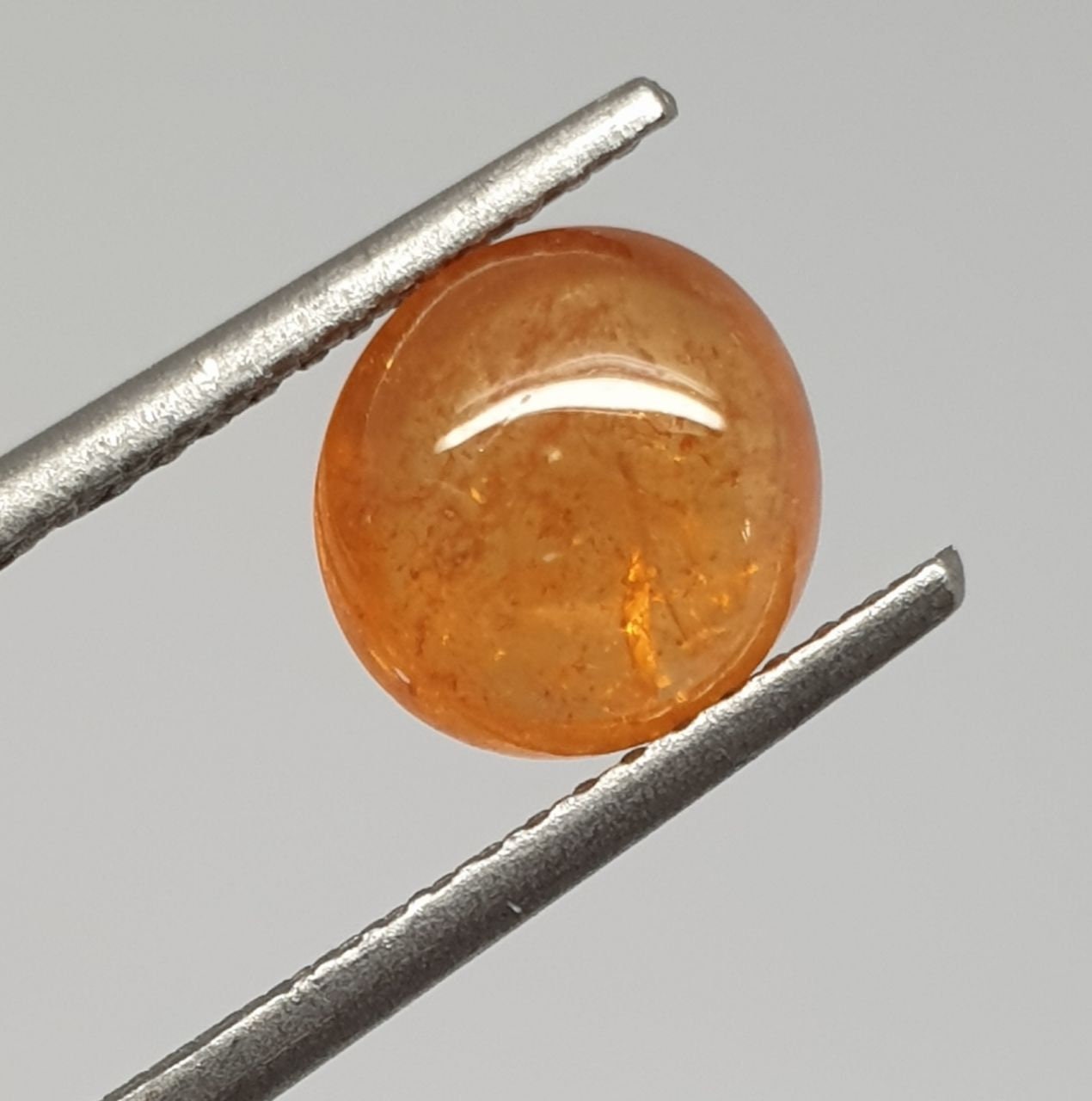Orange Spessartine Fanta  Garnet Oval Cabochon 7.6x7.3mm(2.2ct.)