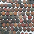14" St  Picasso Jasper Matte Finish Round Beads 4mm.-Strand 38cm.