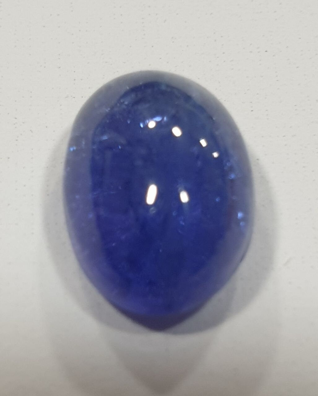 Tanzanite Oval Cabochon 12.4x8.3mm.-(5.25ct)- Mined in Tanzania