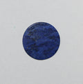 Lote de 4 cabujones redondos planos de lapislázuli de 15 mm. (4 piezas)