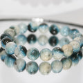 Bracelet en glaciaire à billes lisses 10 mm Réf. 14867 - Pouvoir de guérison