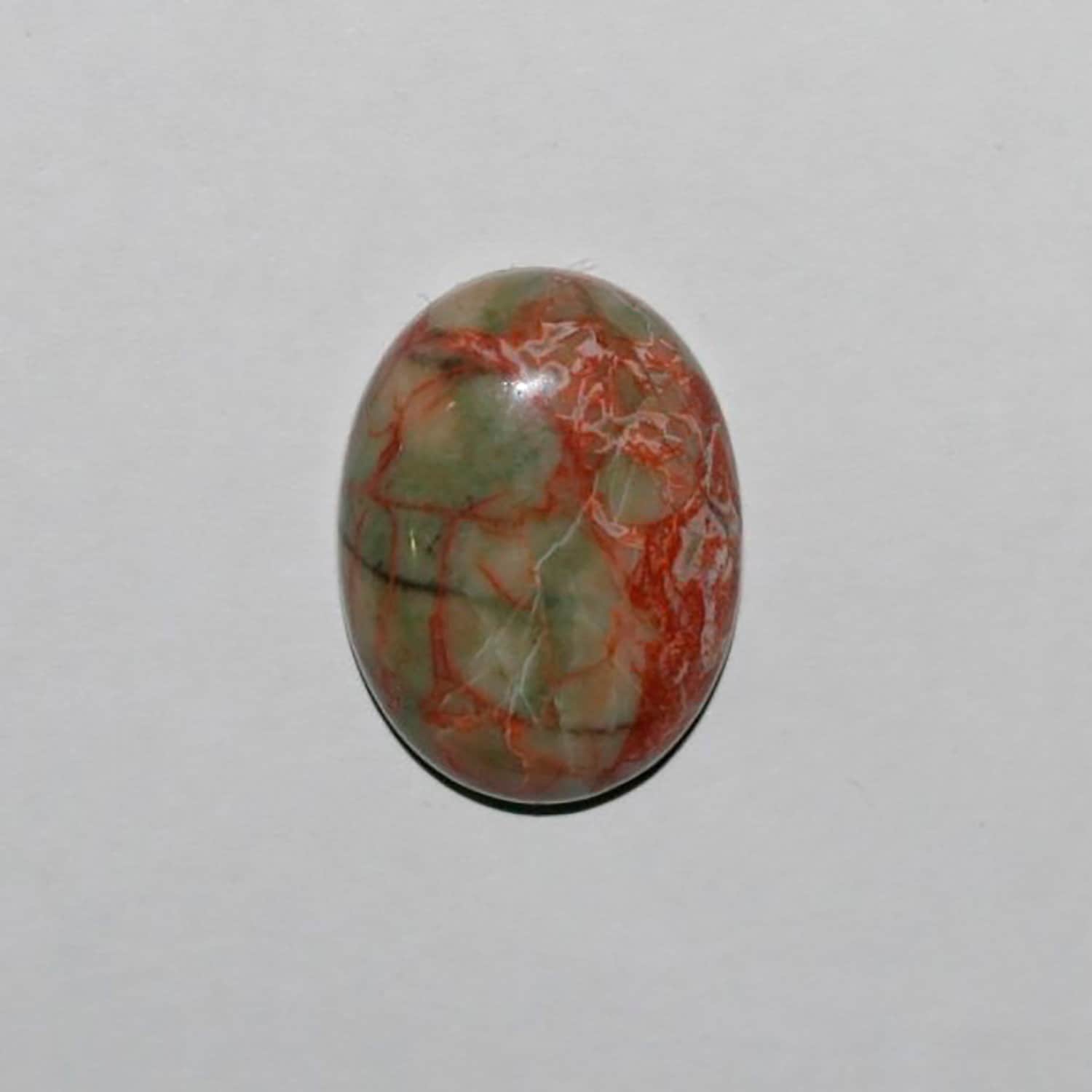 Lote de 4 cabujones ovalados de ágata (4 piezas) 20 x 15 mm