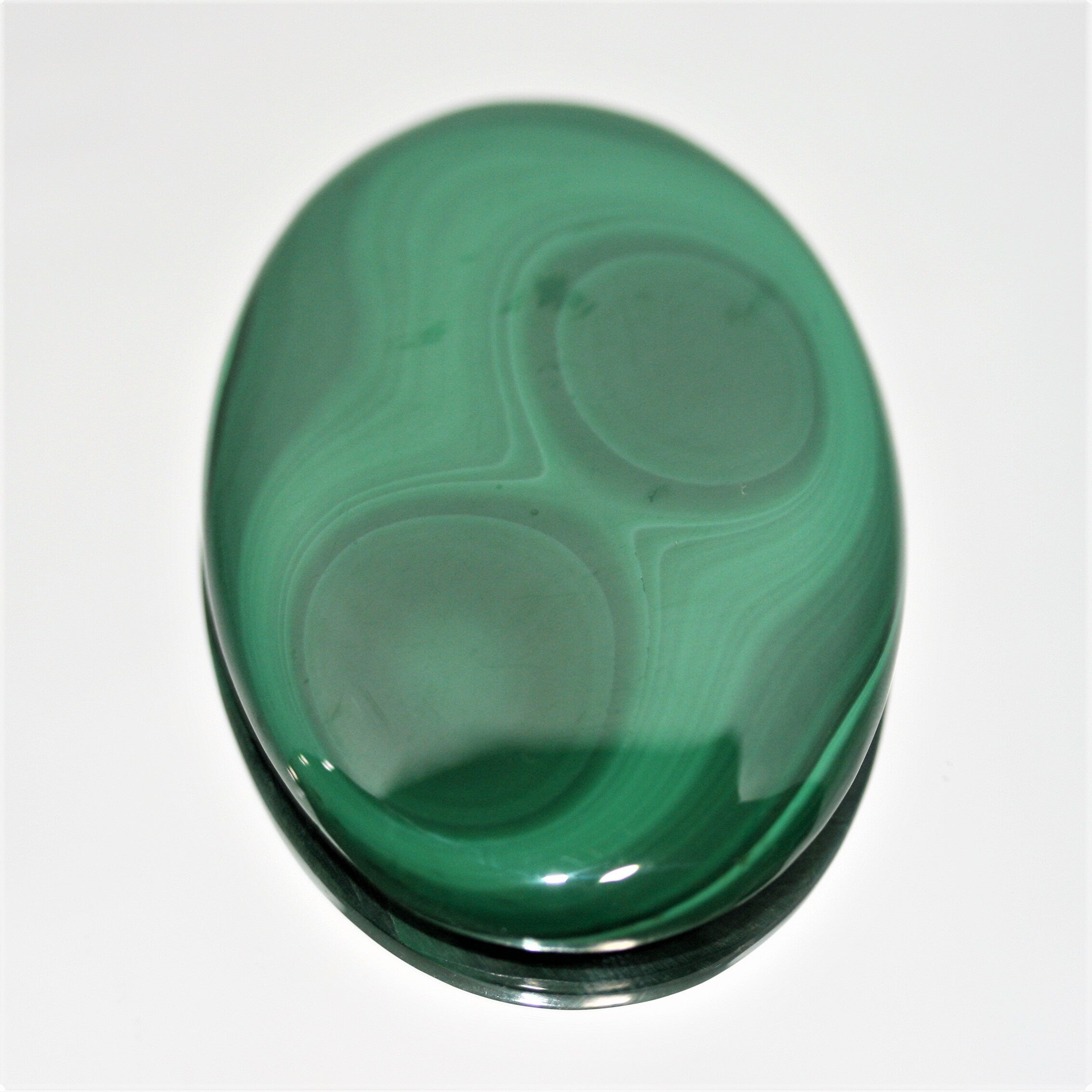 Big AAA Malachite Cabochon 52x36.8mm (159 ct.) - Collector Gemstones- Jewelry Supplier- Natural Gemstones- Green Stone Untreated