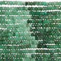 12" St Esmerald Faceted Rondelle Beads 4x2mm.-Strand 32cm.