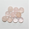 Smooth Round Morganite Cabochon 4mm. (10 Pieces)