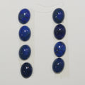 Lote de 8 cabujones ovalados de lapislázuli de 9 x 7 mm (8 piezas)
