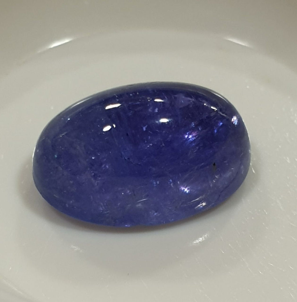 Tanzanite Oval Cabochon 14.6x10.2mm.-(9.07ct)- Natural From Tanzania