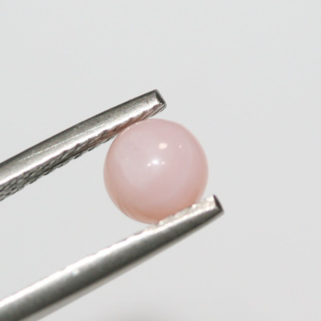 12 Pcs Lot Pink Opal Round Cabochon 6 mm. (12 pcs.).