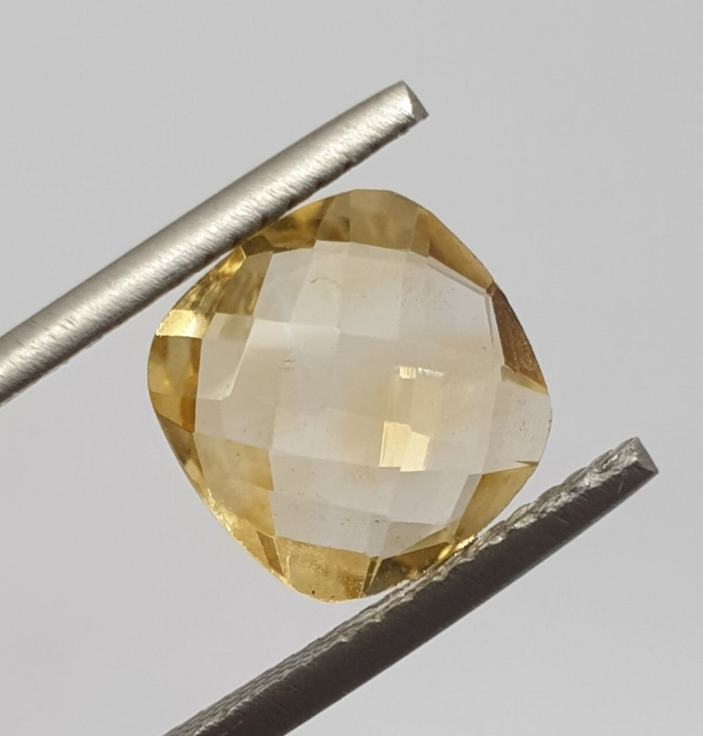 1 Pc Citrine Cushion Briolette Cut 10mm Natural Gemstone-Wholesale Supplier
