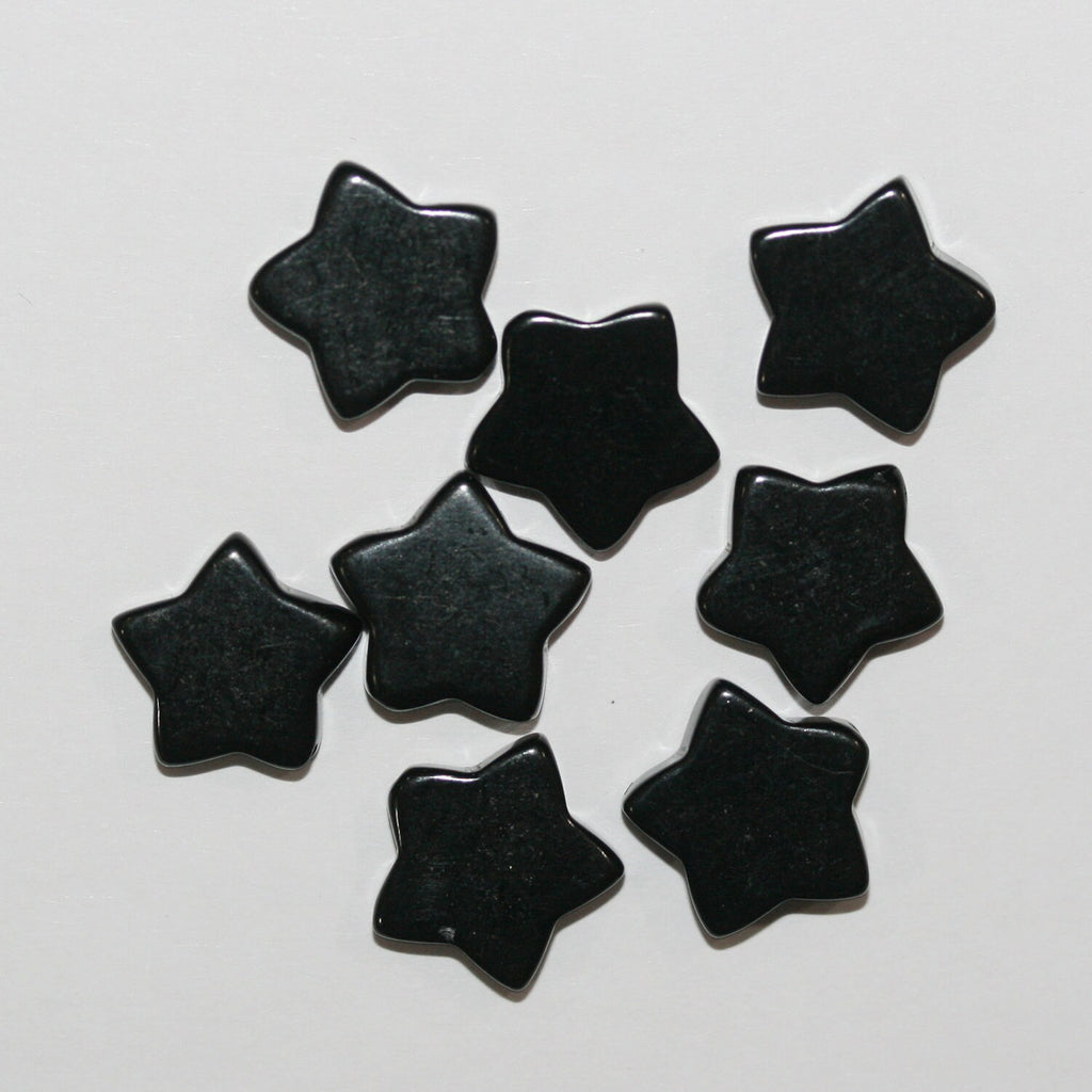 Lote de 8 piezas de estrellas lisas perforadas a medias de 12 mm (4 pares)