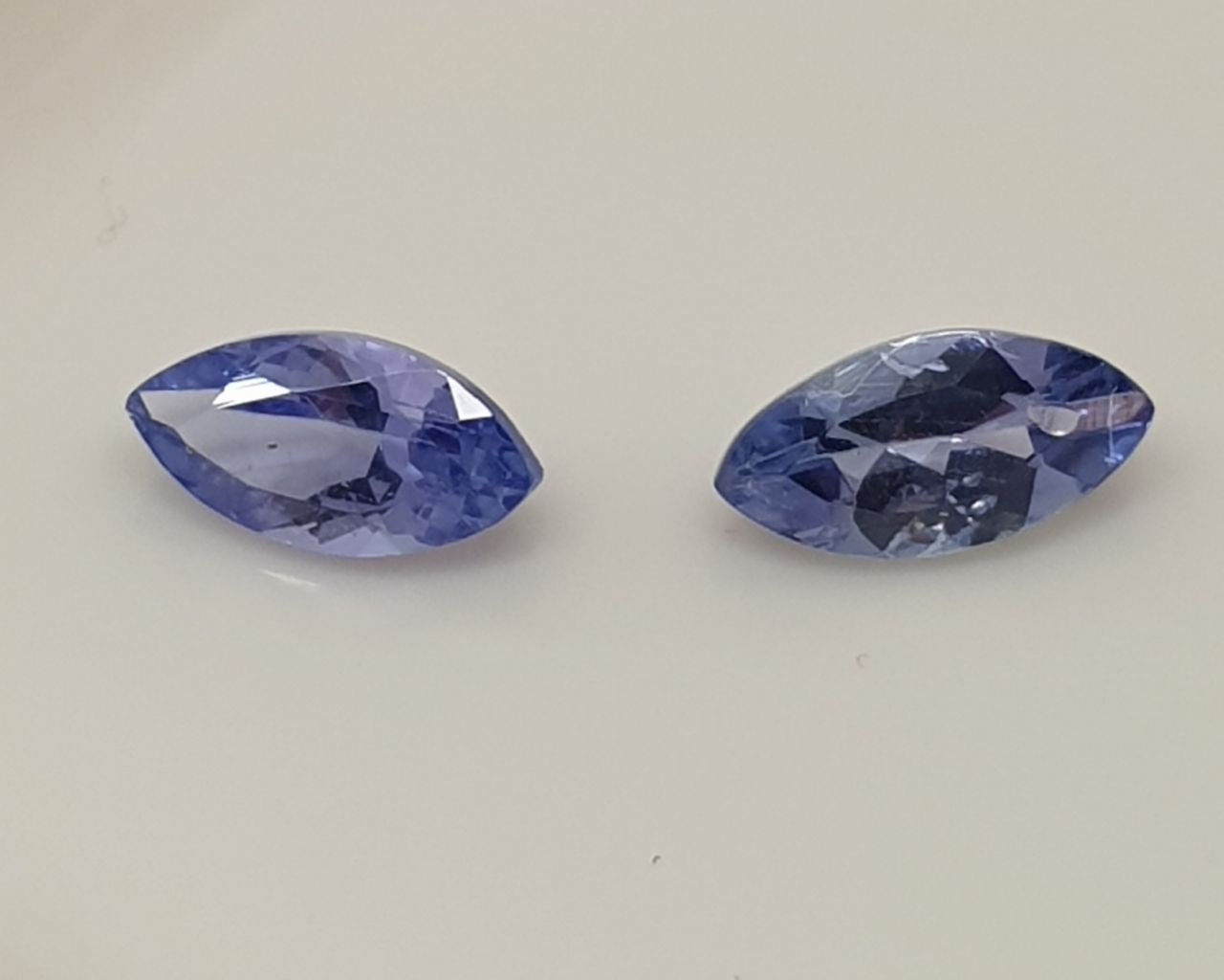 1 Pair Tanzanite Marquise 6x3mm Tanzanite 2 pcs  Lot Natural Gemstones- Natural Genuine Tanzanite