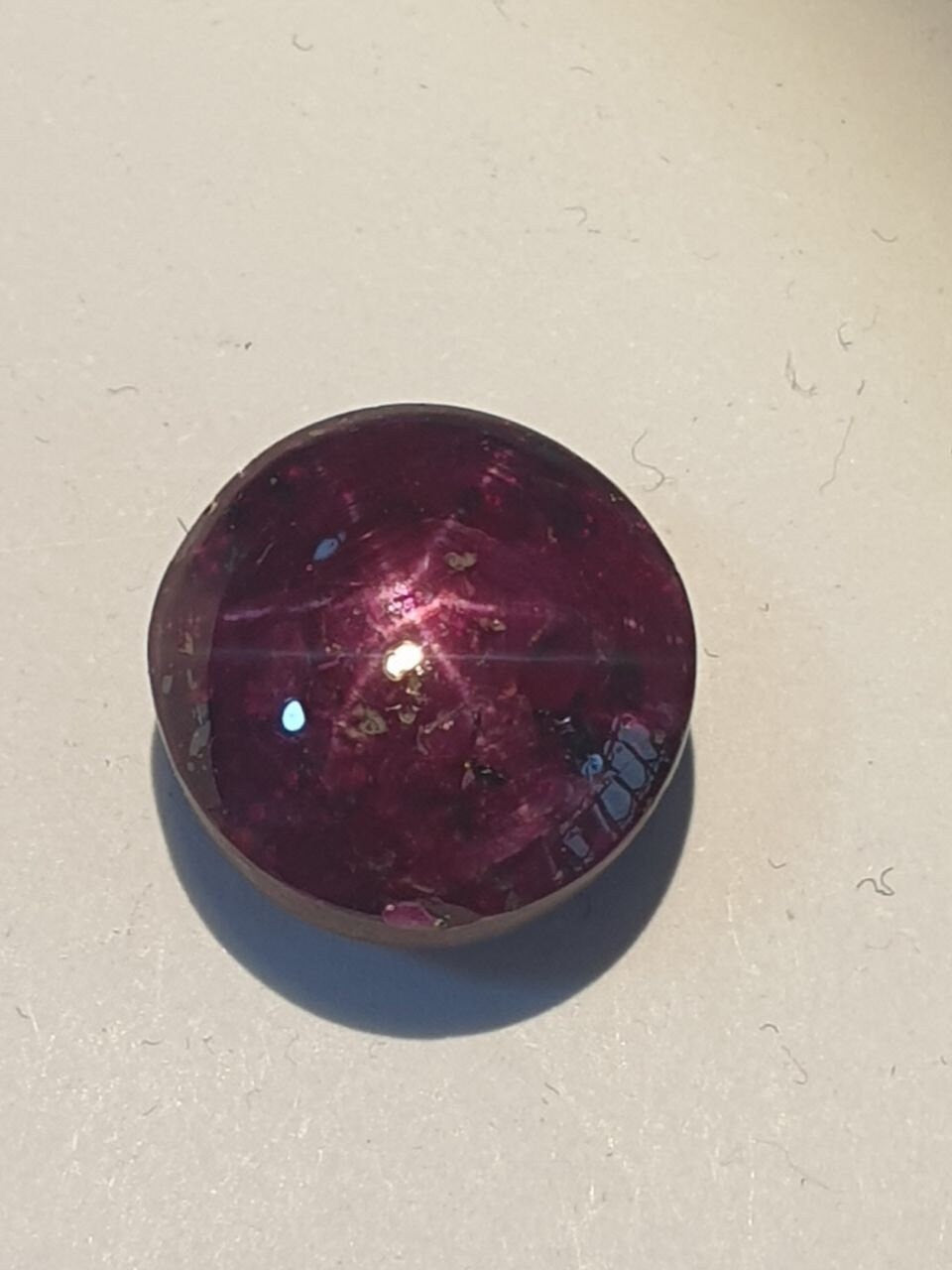 Top color Natural Untreated Ruby  Star Cabochon 12mm 12.7ct Natural Gemstone Gems For Jewelry