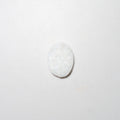 Lote de 6 cabujones ovalados de ágata drusa blanca de 16 x 12 mm. (6 uds.)